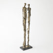 Global Views Abstract Couple Sculpture-Brass