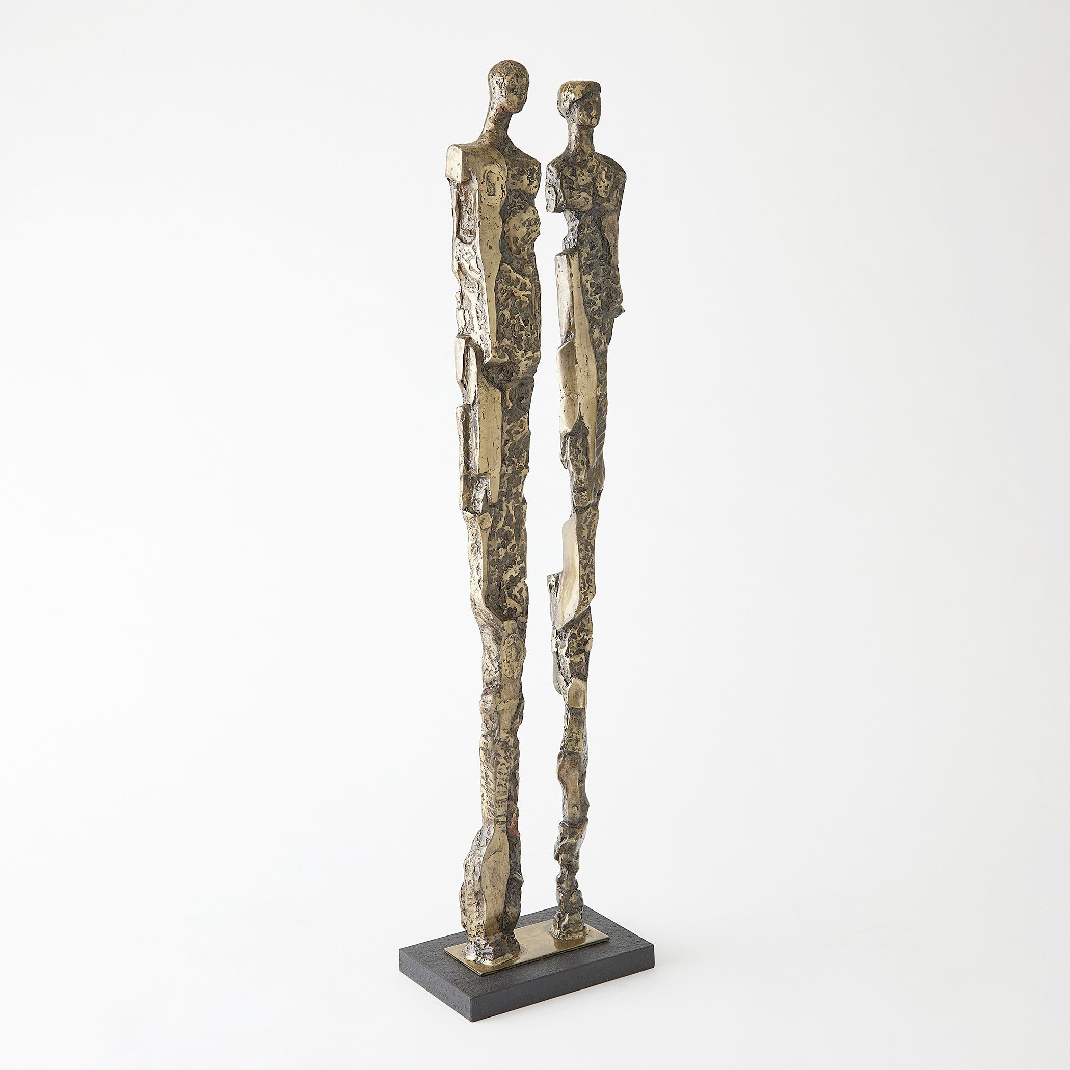 Global Views Abstract Couple Sculpture-Brass