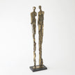 Global Views Abstract Couple Sculpture-Brass