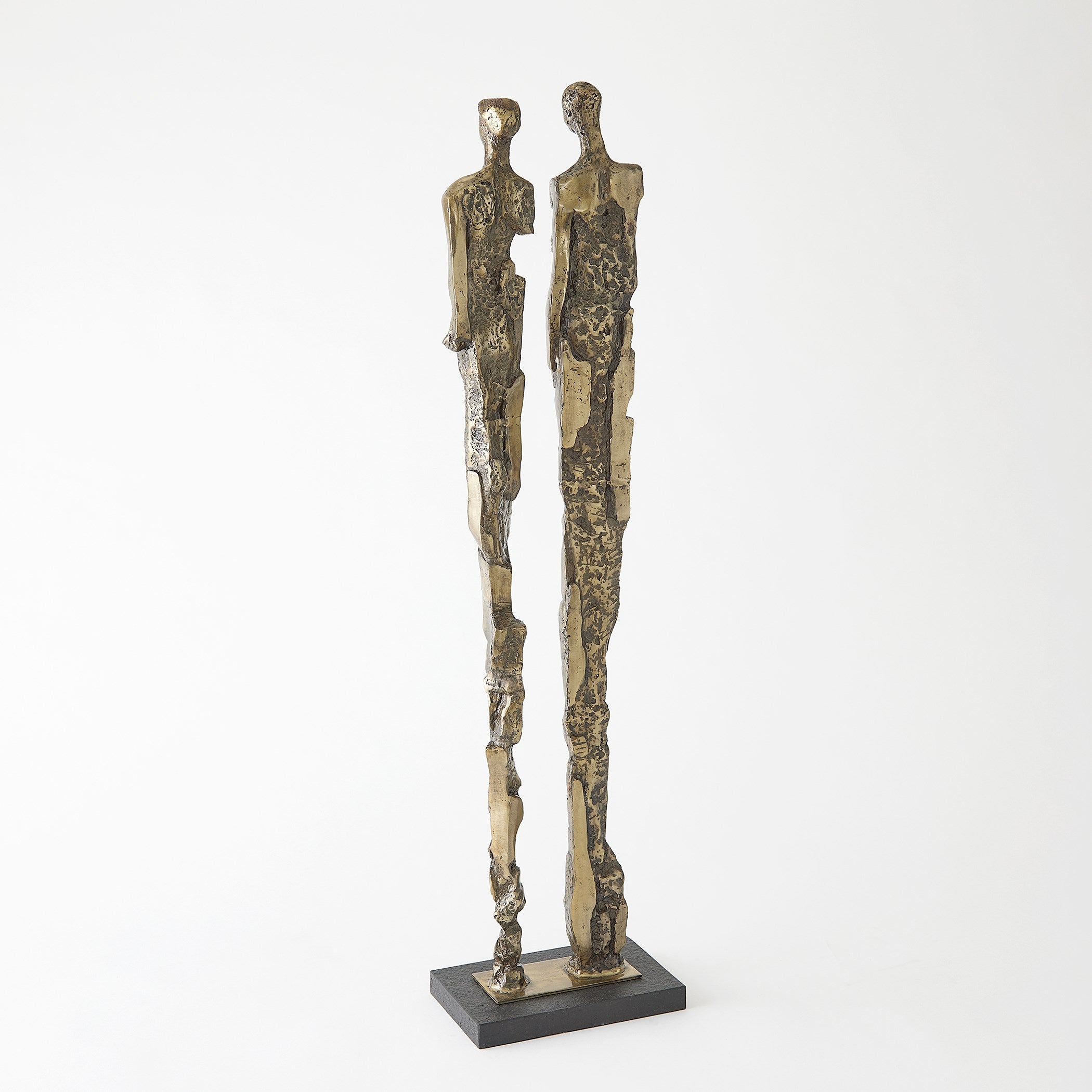 Global Views Abstract Couple Sculpture-Brass