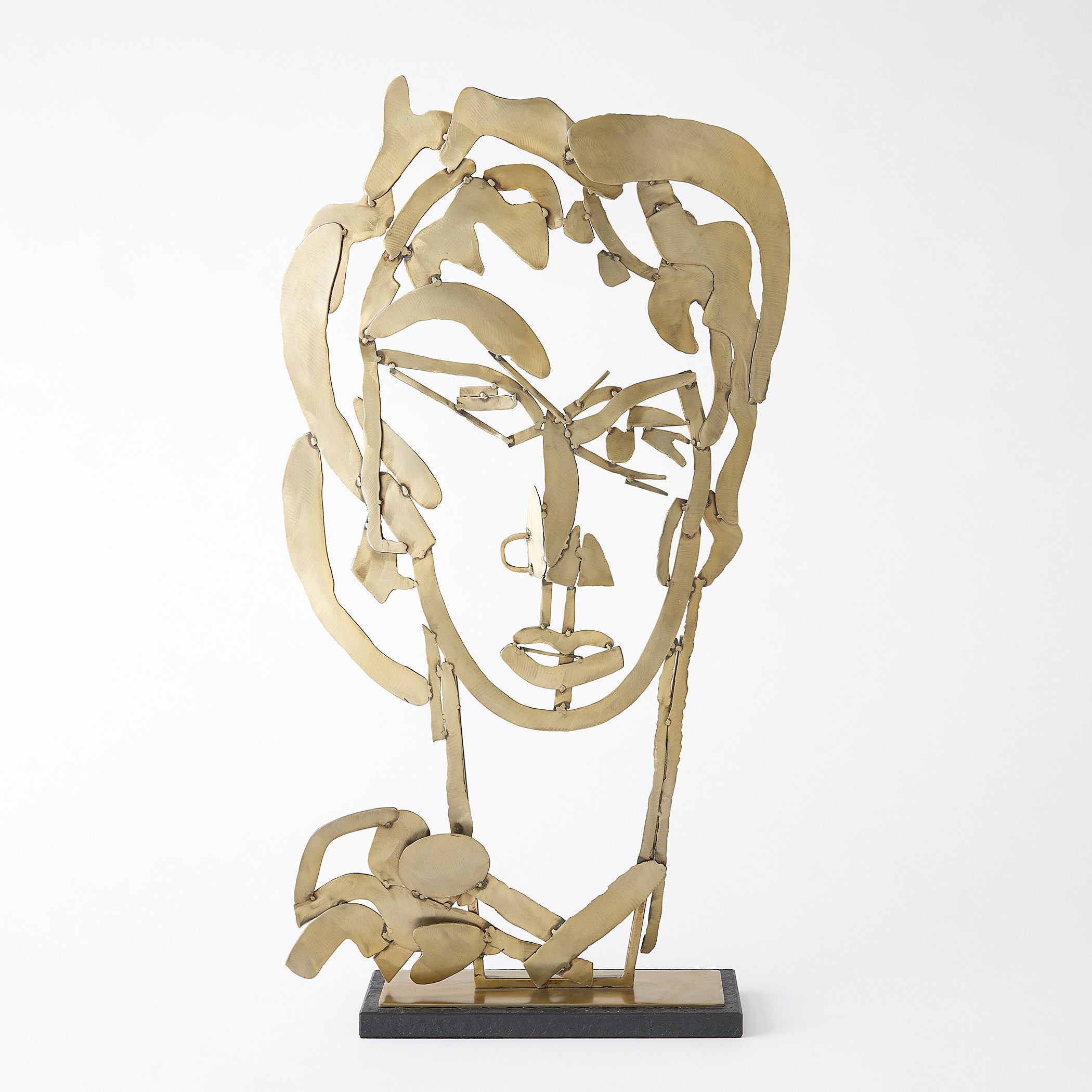 Global Views Hero Sculpture Brass