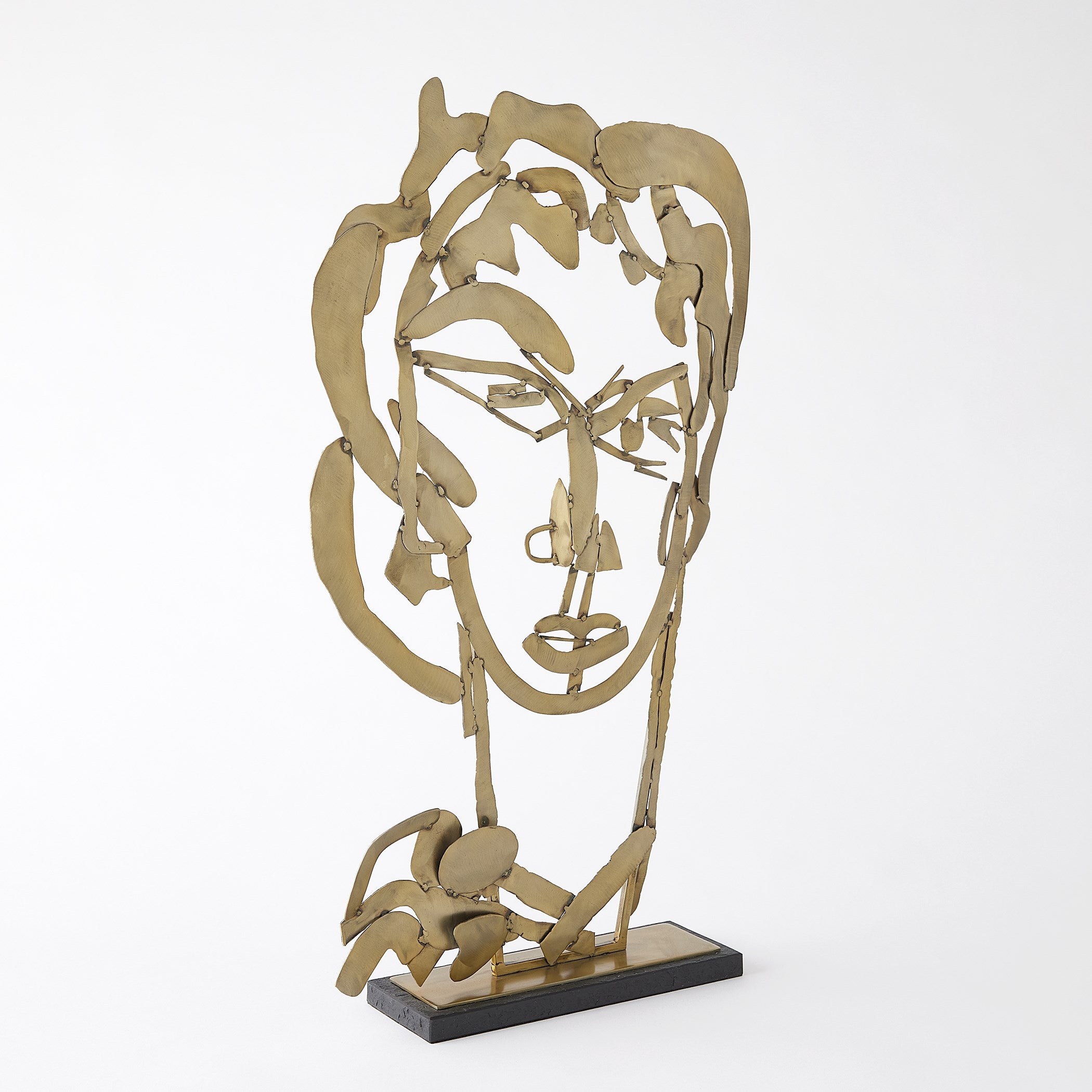 Global Views Hero Sculpture Brass