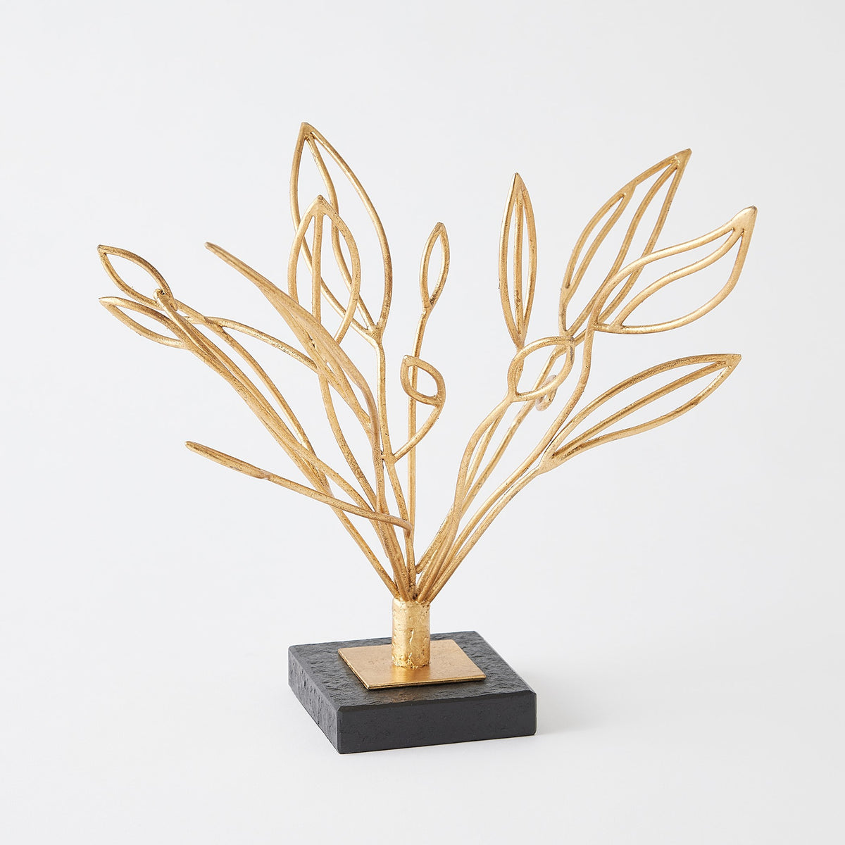 Global Views Windswept Sculpture Gold Leaf