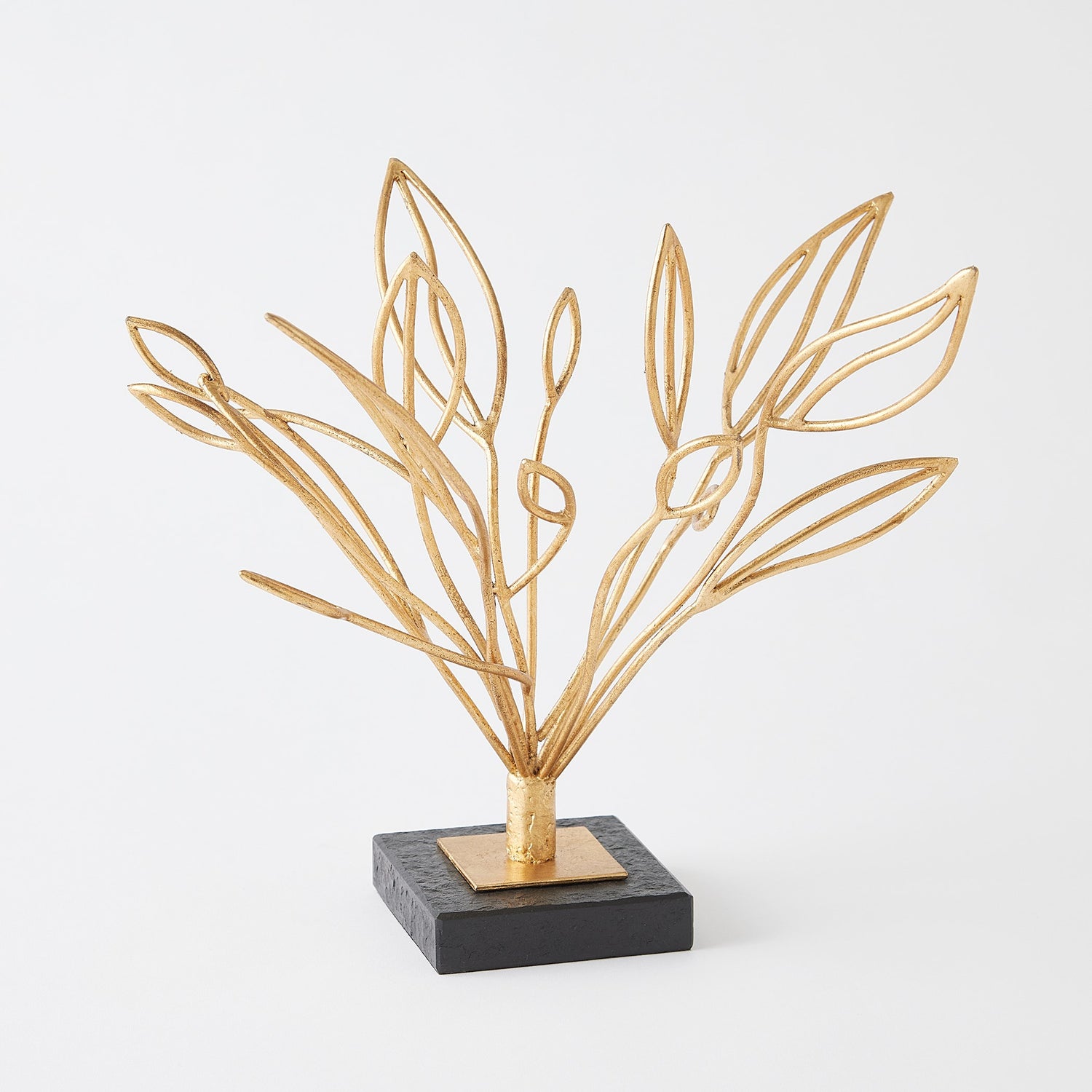 Global Views Windswept Sculpture Gold Leaf