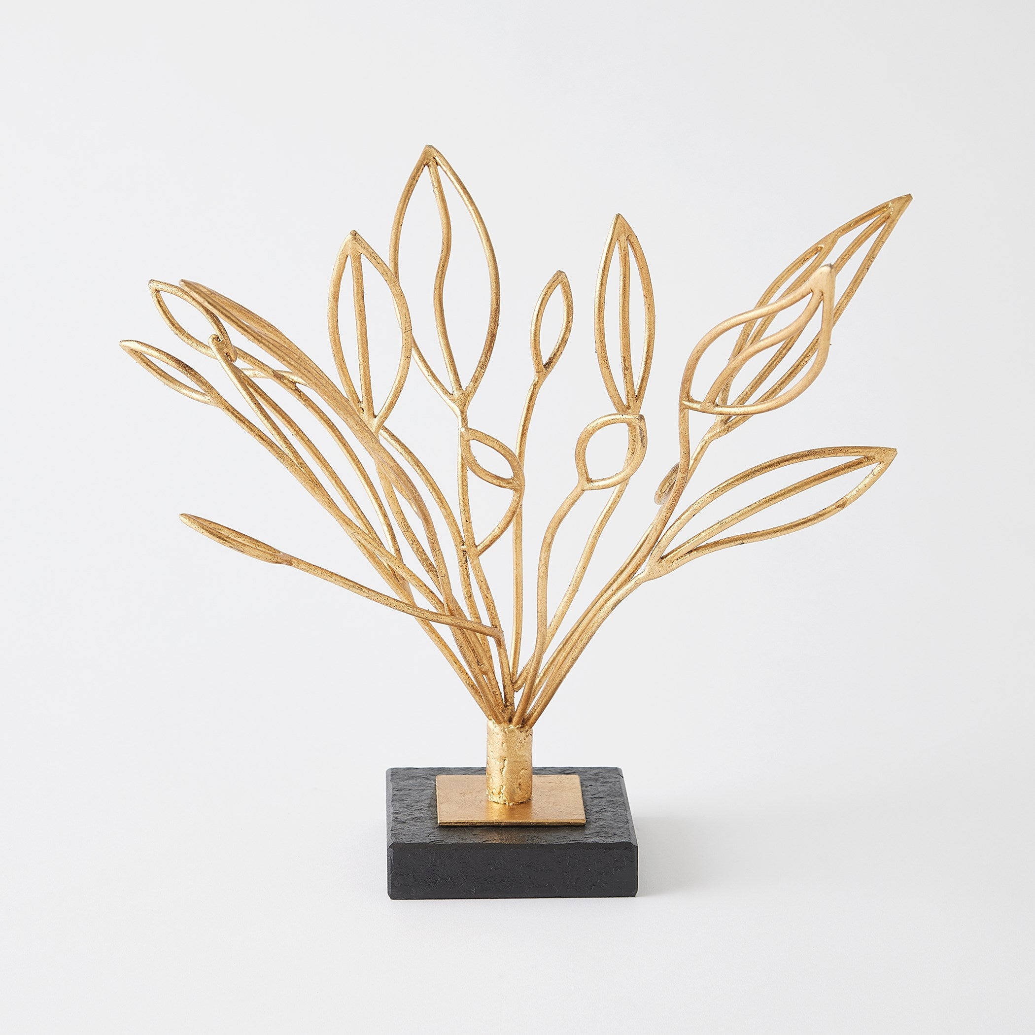 Global Views Windswept Sculpture Gold Leaf