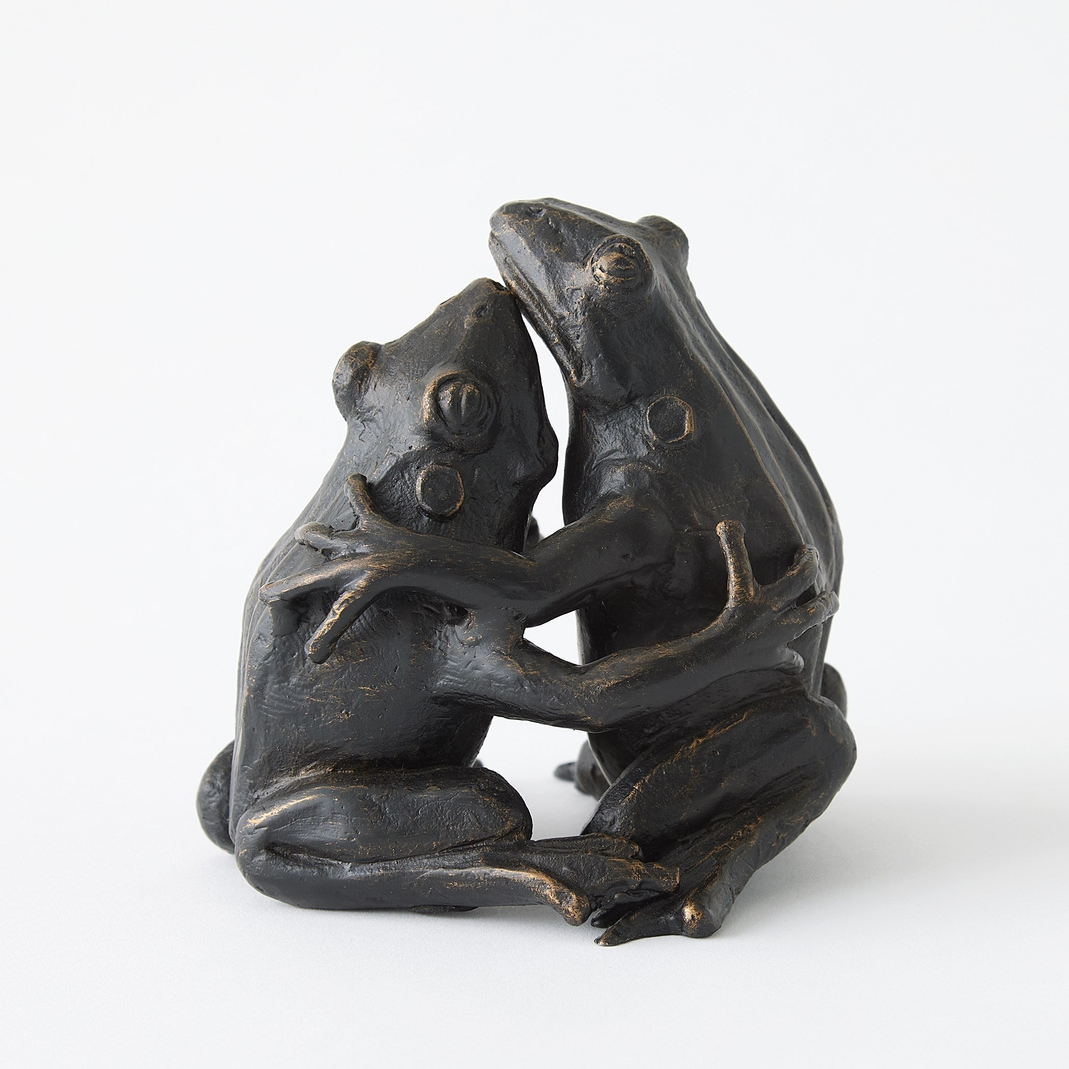 Global Views Hugging Frog Sculpture Bronze