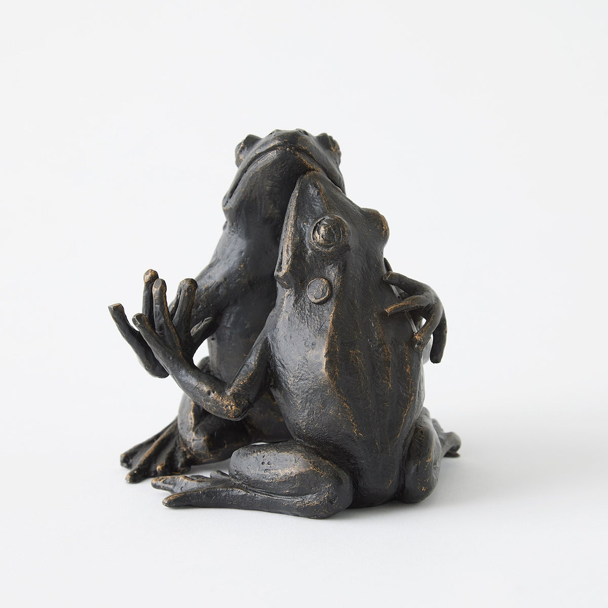 Global Views Hugging Frog Sculpture Bronze