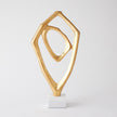 Global Views Interplay Sculpture Gold Leaf