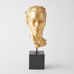 Global Views Gilded Portrait Sculpture Gold Leaf