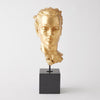 Global Views Gilded Portrait Sculpture Gold Leaf