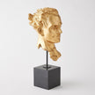 Global Views Gilded Portrait Sculpture Gold Leaf