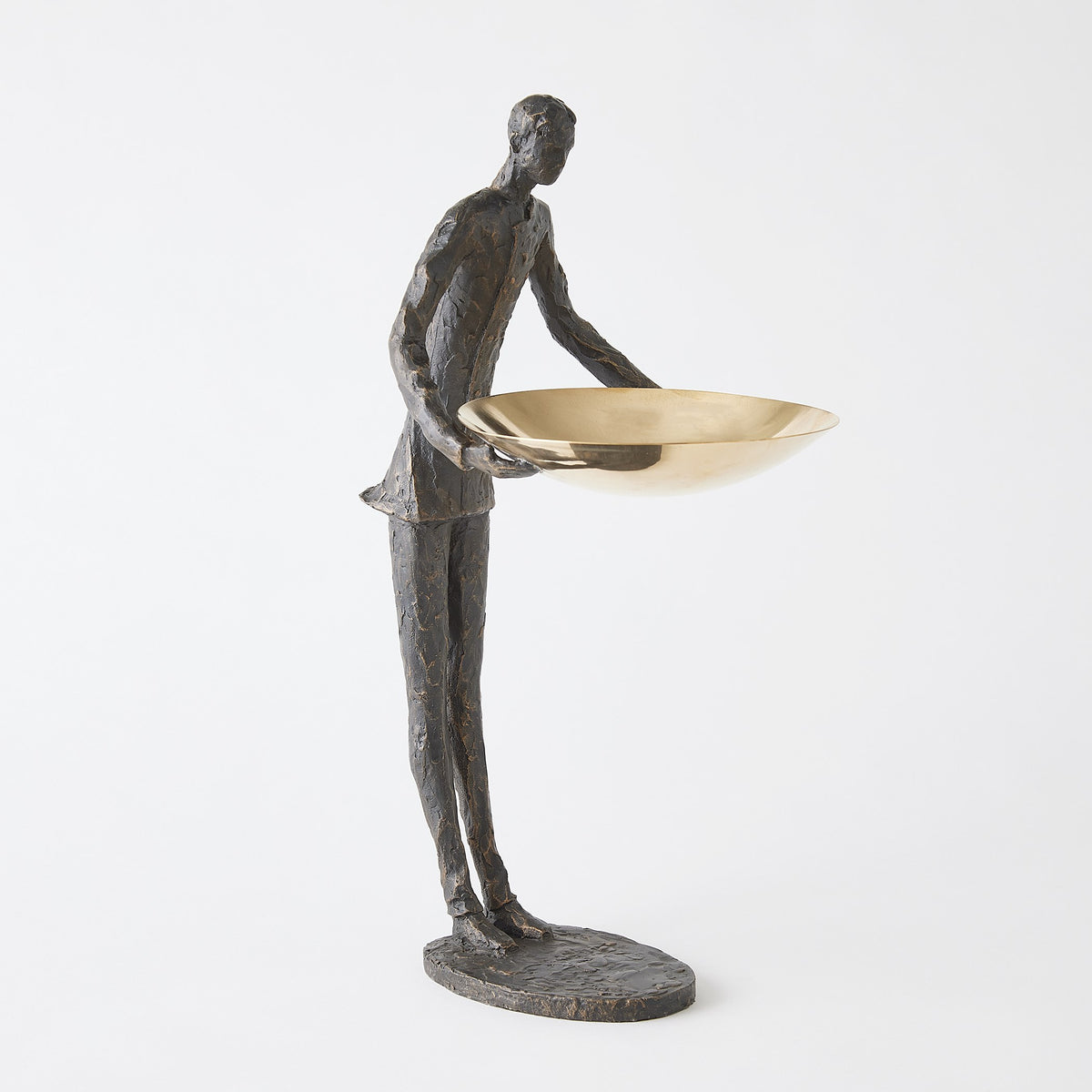 Global Views Wooster Sculpture Bronze w/Brass Plate