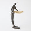 Global Views Wooster Sculpture Bronze w/Brass Plate