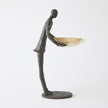 Global Views Wooster Sculpture Bronze w/Brass Plate