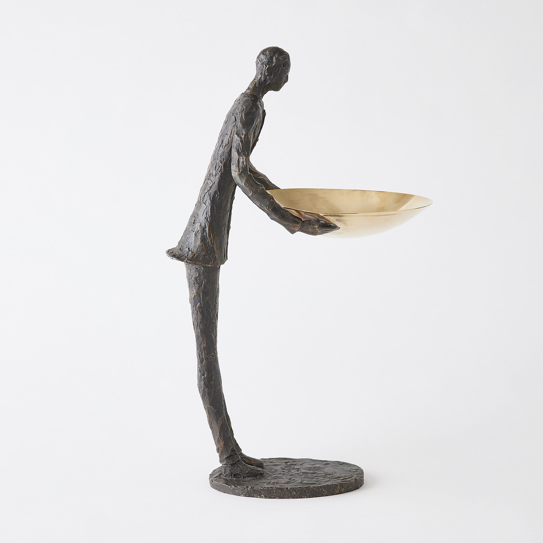 Global Views Wooster Sculpture Bronze w/Brass Plate