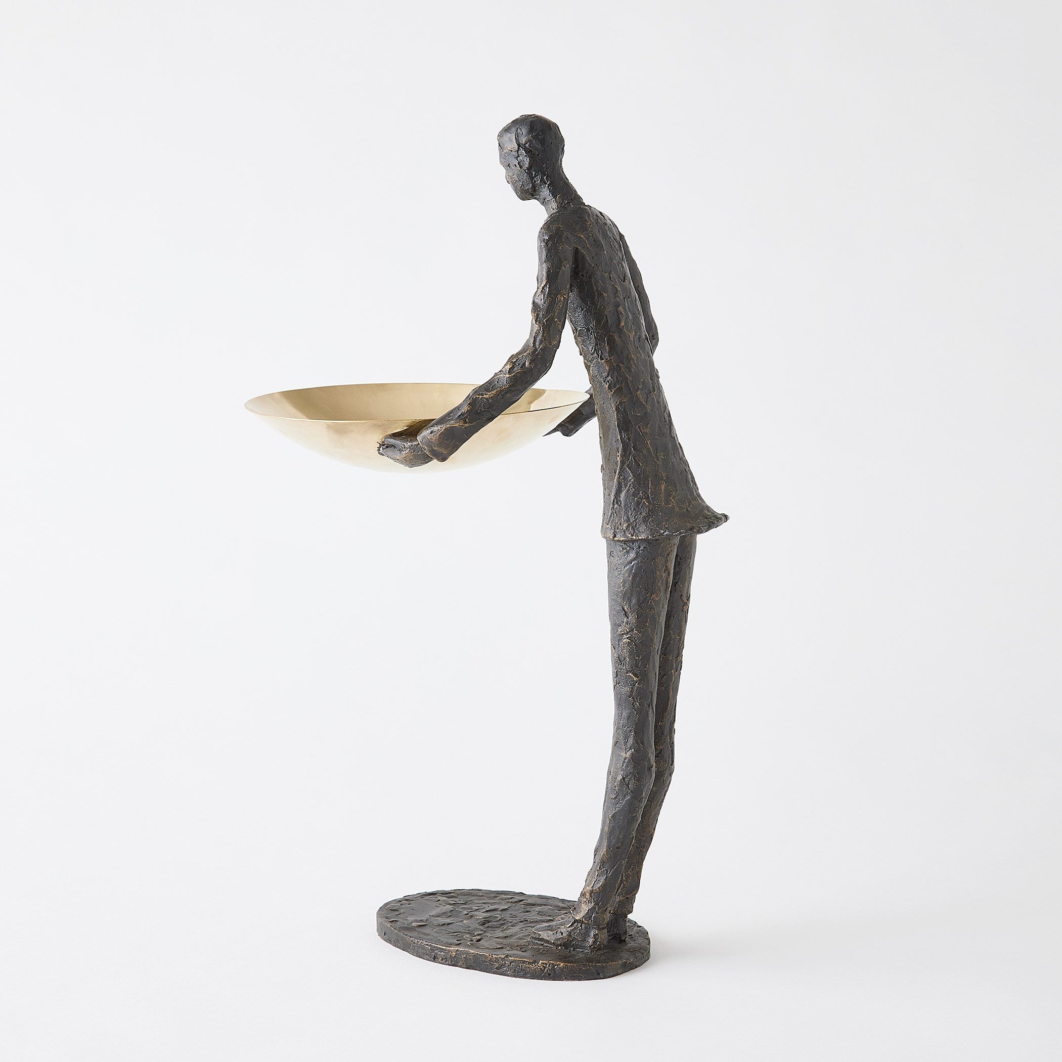 Global Views Wooster Sculpture Bronze w/Brass Plate