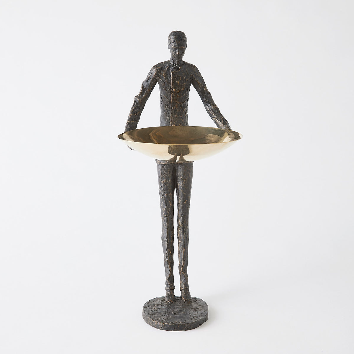 Global Views Wooster Sculpture Bronze w/Brass Plate