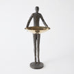 Global Views Wooster Sculpture Bronze w/Brass Plate