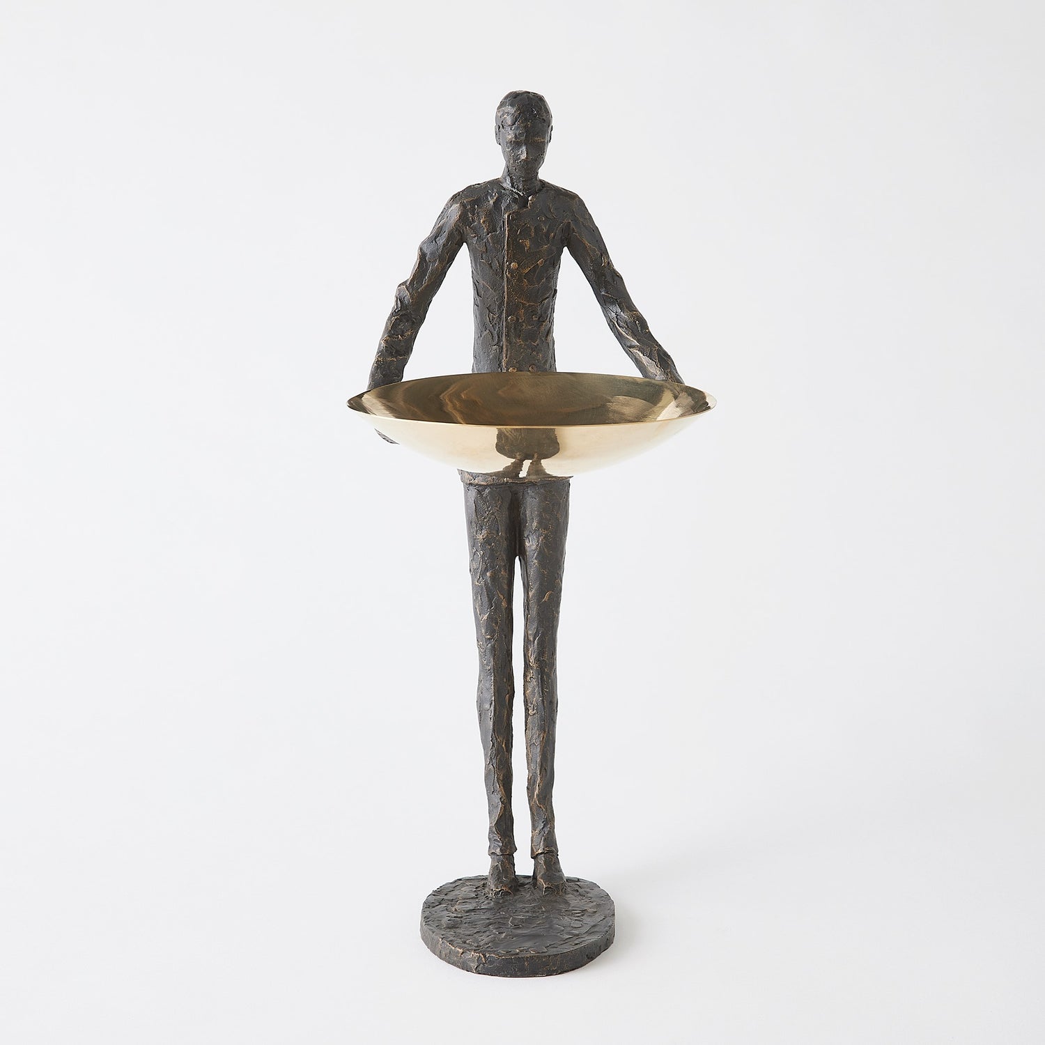 Global Views Wooster Sculpture Bronze w/Brass Plate