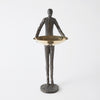 Global Views Wooster Sculpture Bronze w/Brass Plate