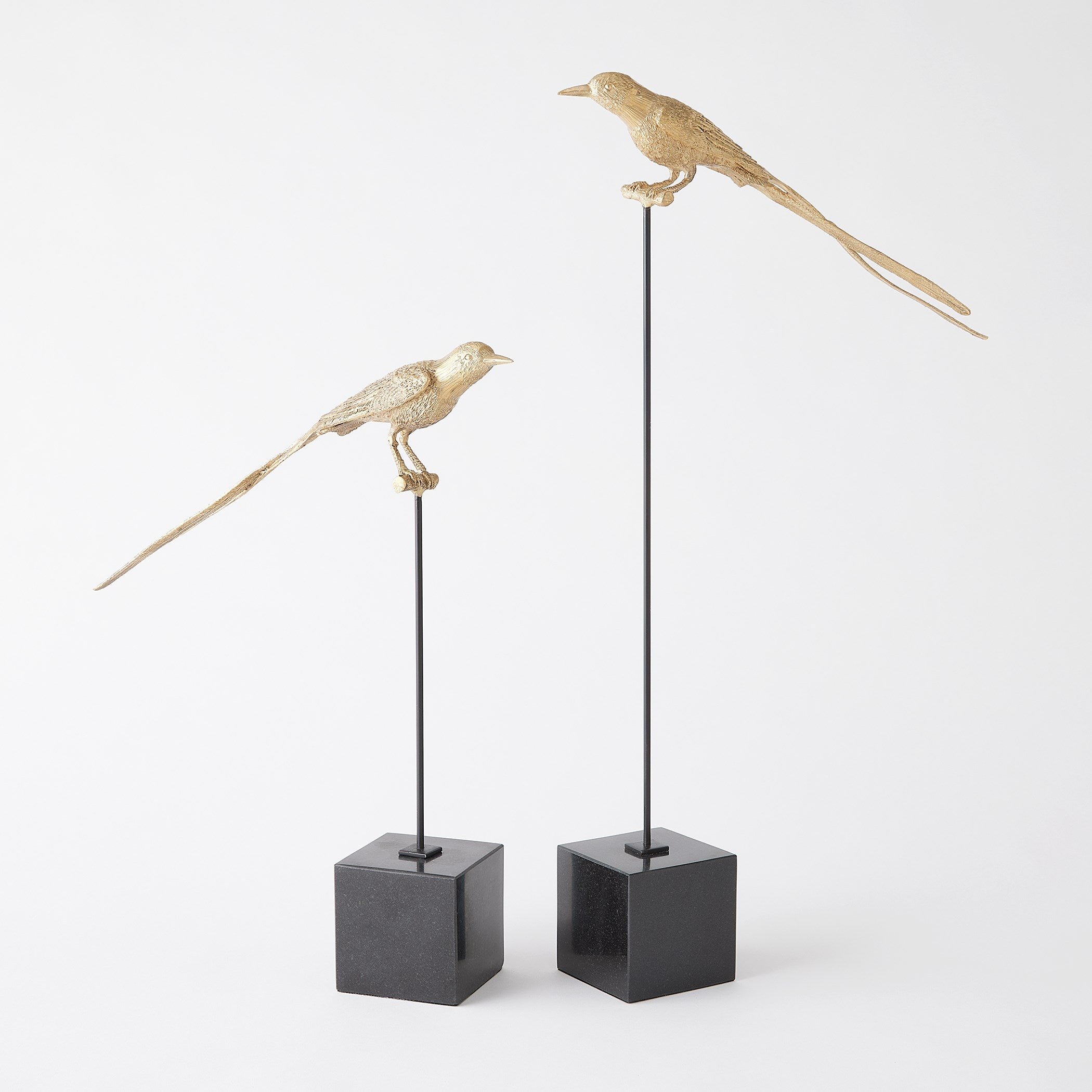 Global Views Perched Swallow Brass