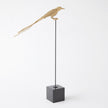 Global Views Perched Swallow Brass