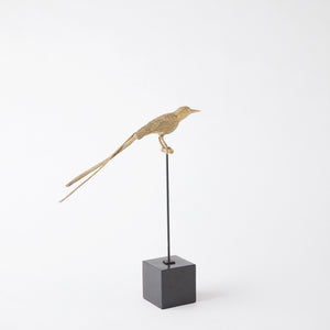 Global Views Perched Swallow Brass
