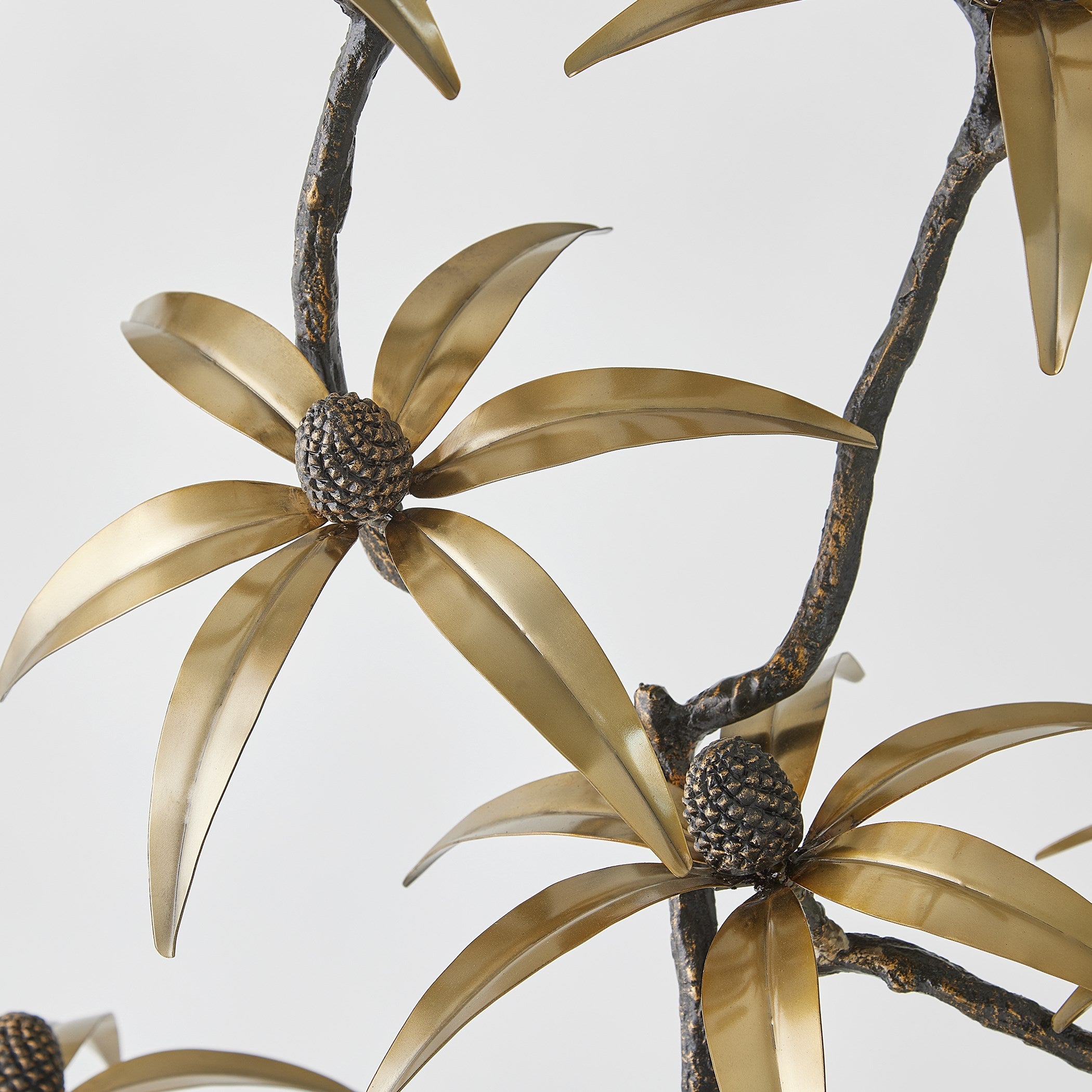 Global Views Black Eyed Susan Sculpture Bronze/Brass