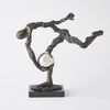 Global Views Tripped Up Sculpture Bronze w/Nickel Sphere