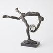 Global Views Tripped Up Sculpture Bronze w/Nickel Sphere