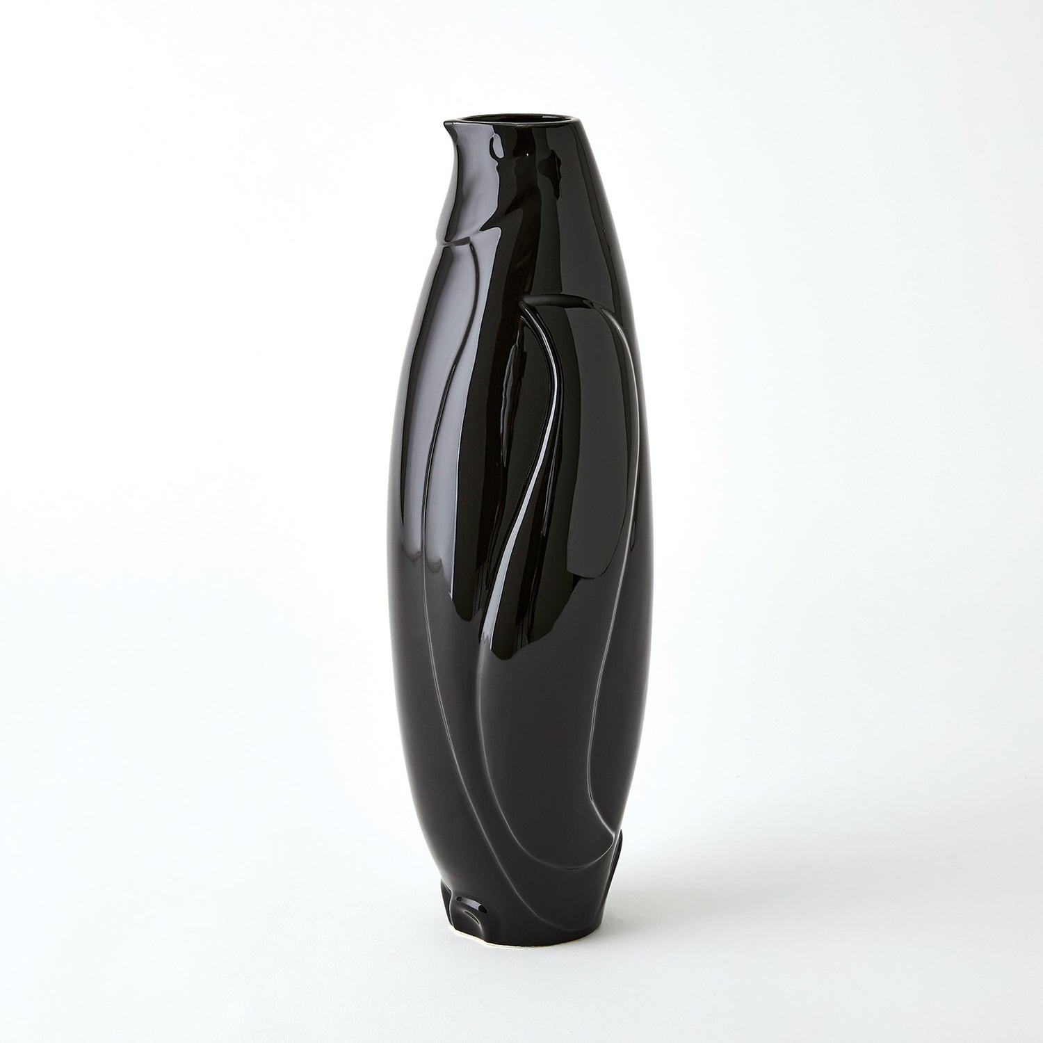 Global Views Penguin Vase Black