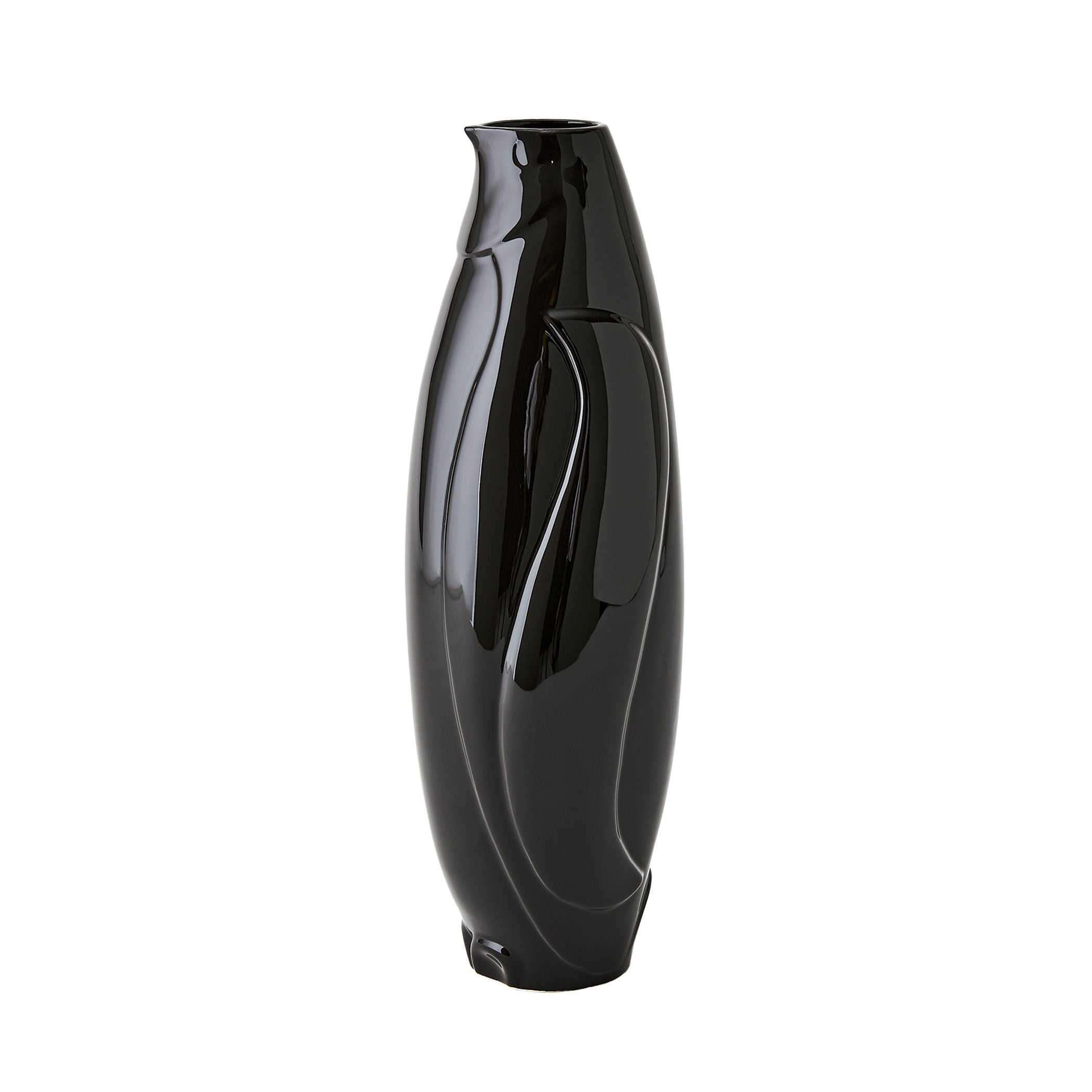 Global Views Penguin Vase Black