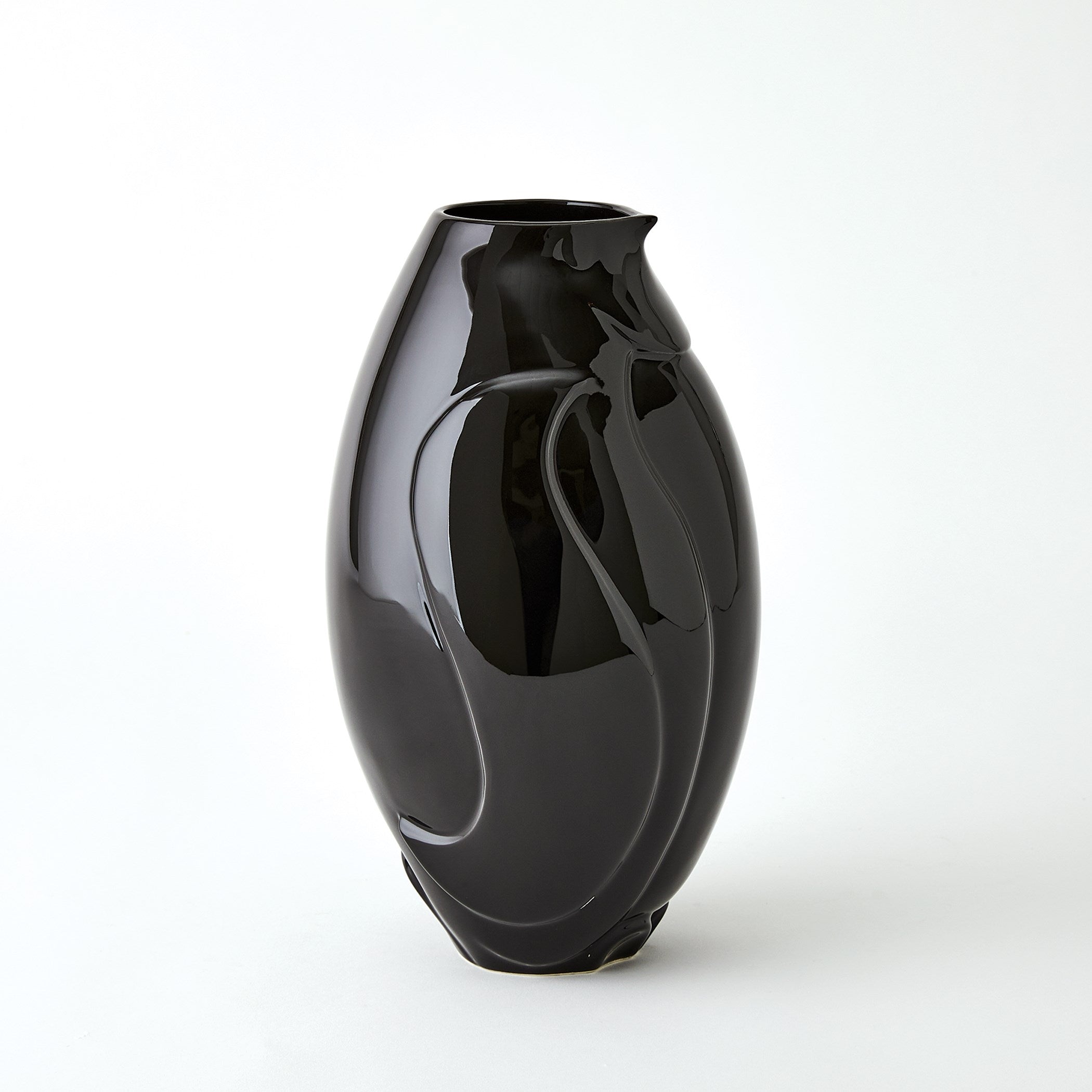 Global Views Penguin Vase Black