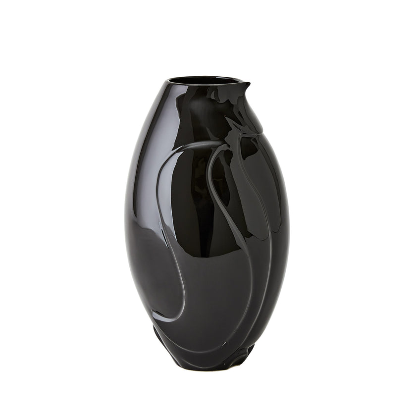 Global Views Penguin Vase Black