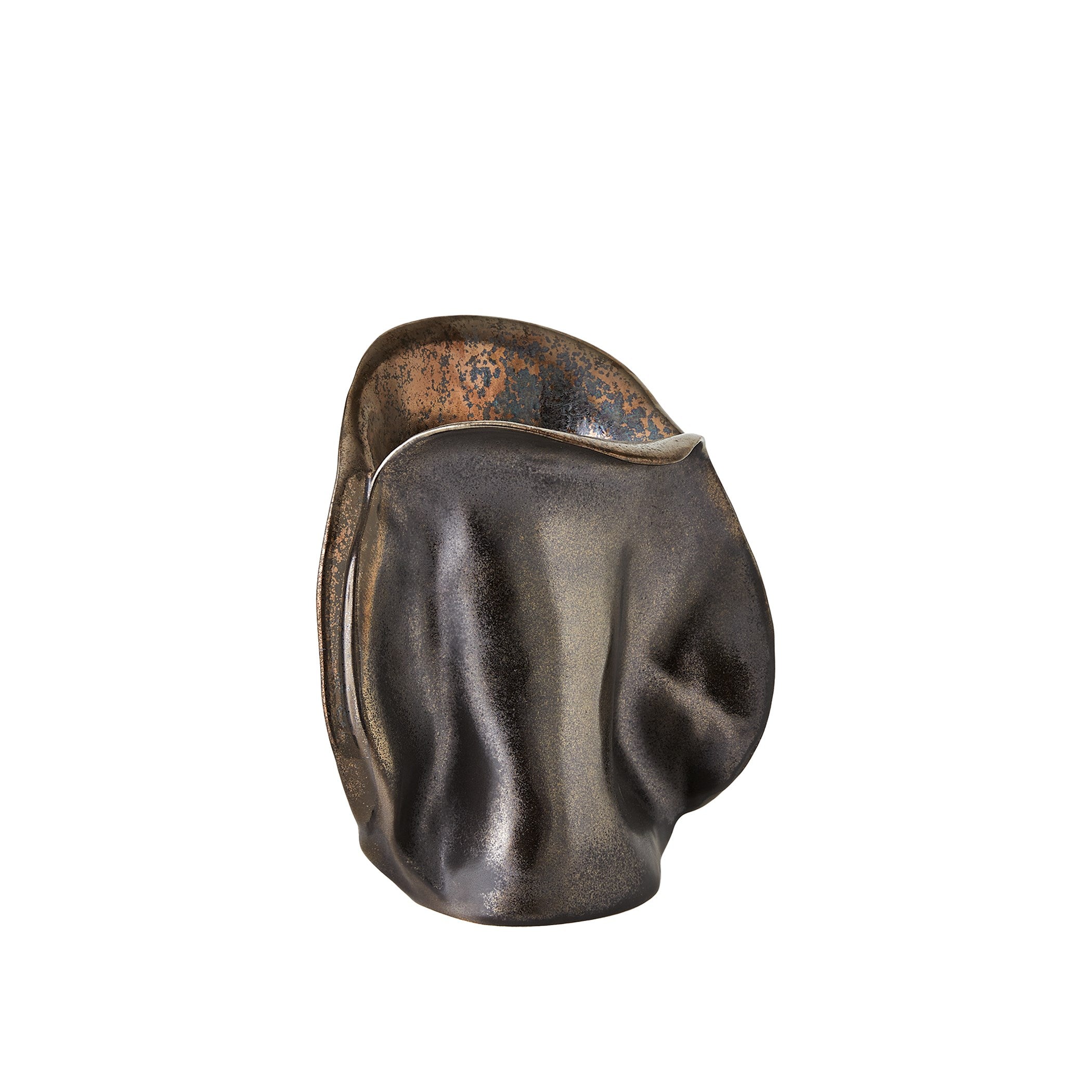 Global Views Bocca Vase Reactive Bronze