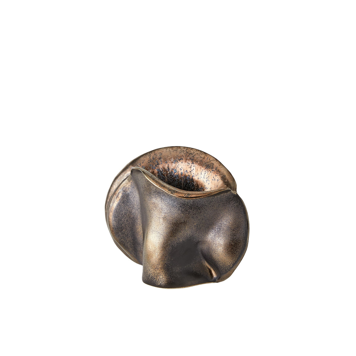 Global Views Bocca Vase Reactive Bronze