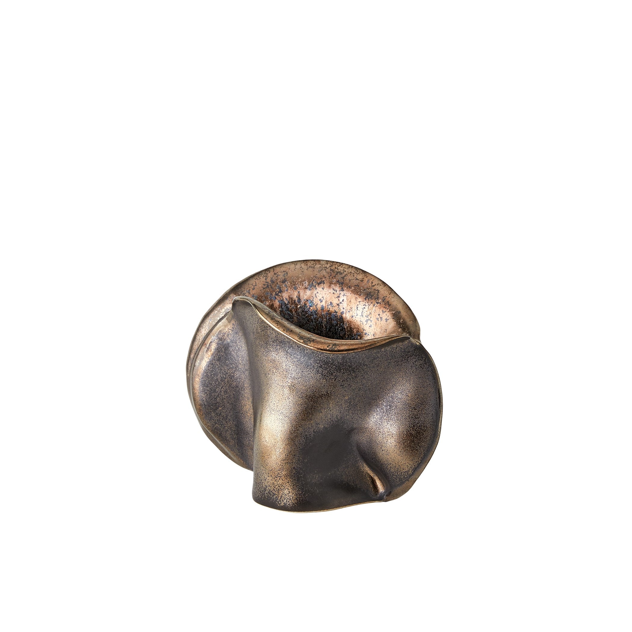 Global Views Bocca Vase Reactive Bronze