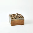Global Views Pebbles Box Bronze