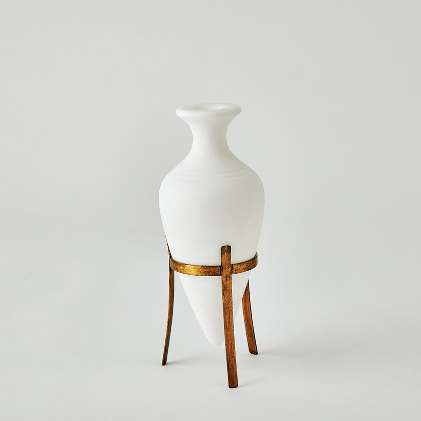 Global Views Amphora Alabaster Vase