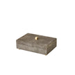 Global Views Posh Boxes and Tray Grey Suede