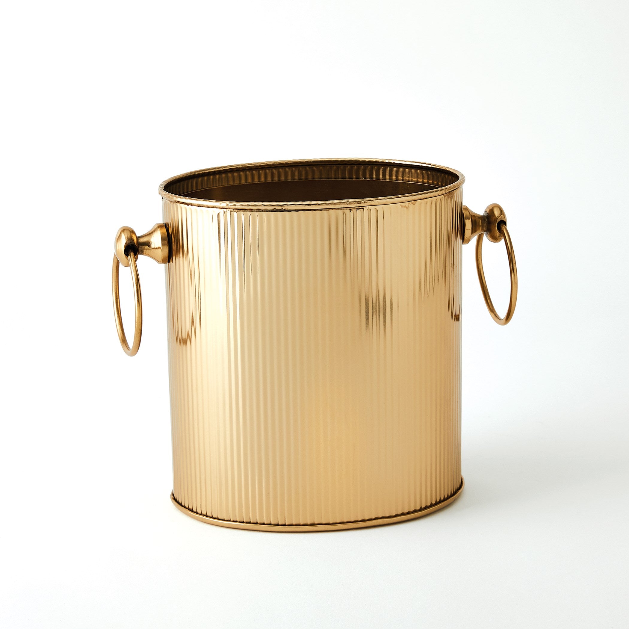 Global Views Winston Ice Bucket Brass