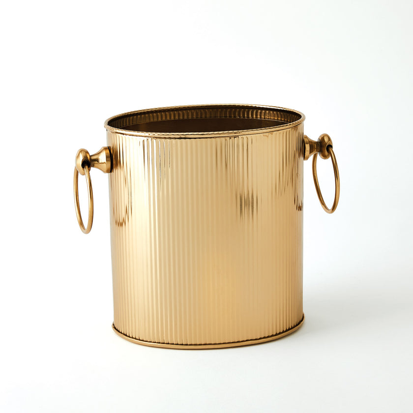 Global Views Winston Ice Bucket Brass