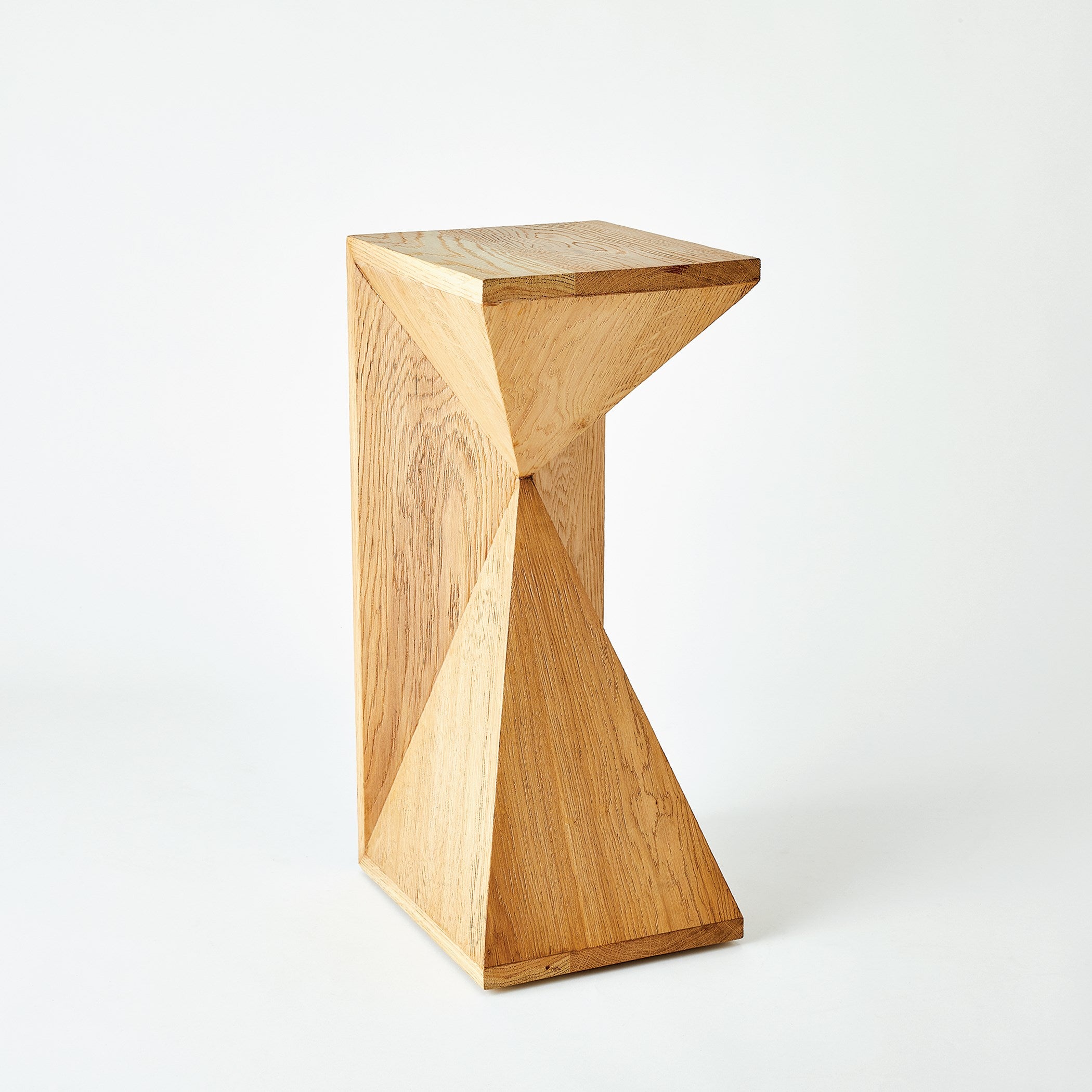 Global Views Asymmetrical Angle Side Table