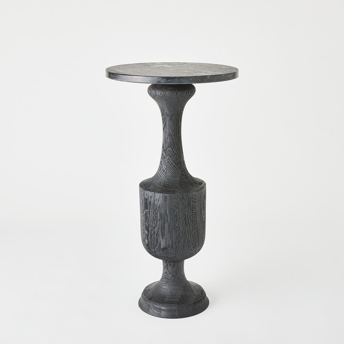 Global Views Vessel Side Table-Black-Lg