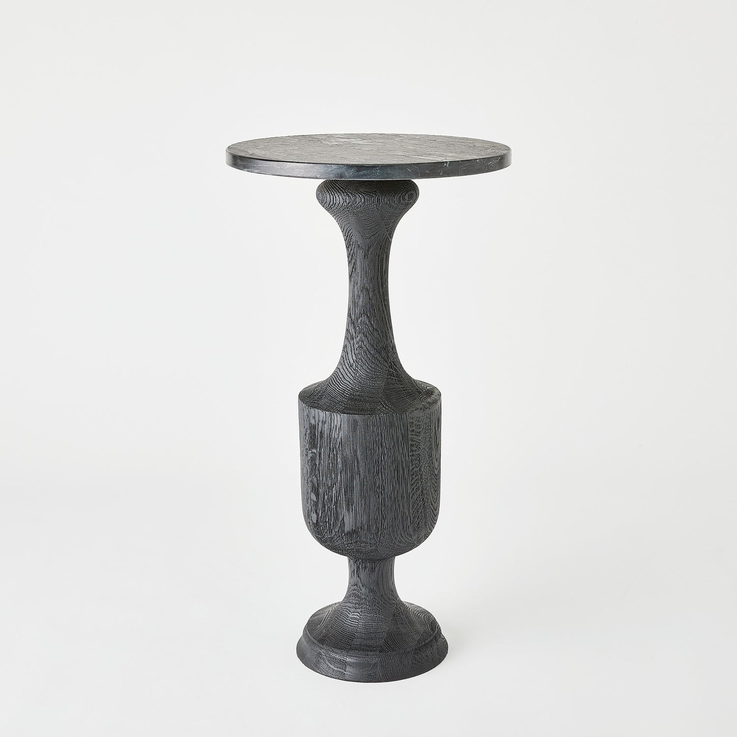 Global Views Vessel Side Table-Black-Lg