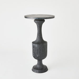 Global Views Vessel Side Table-Black-Lg
