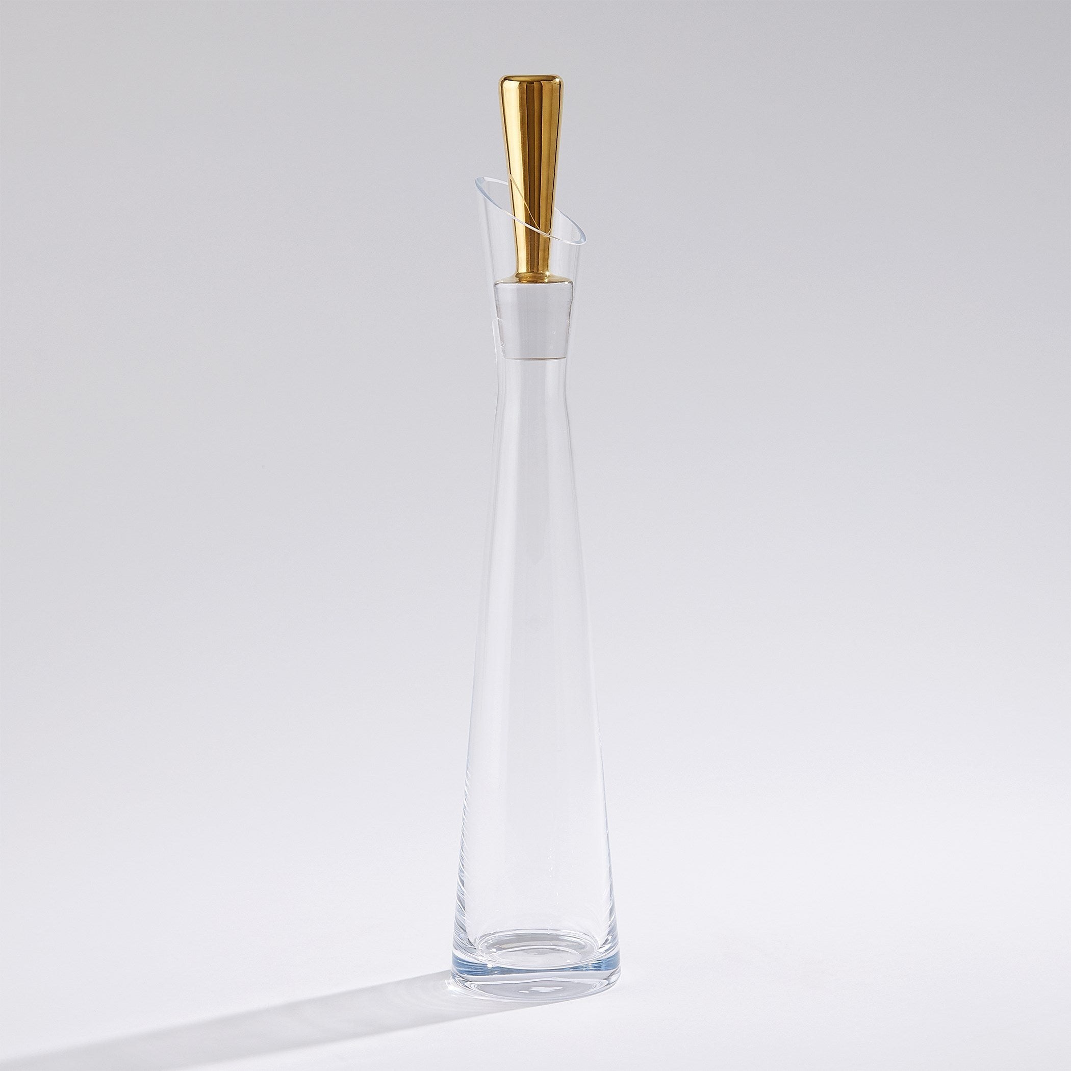 Global Views Slant Decanter Gold
