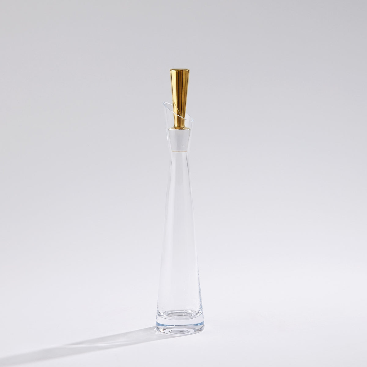 Global Views Slant Decanter Gold