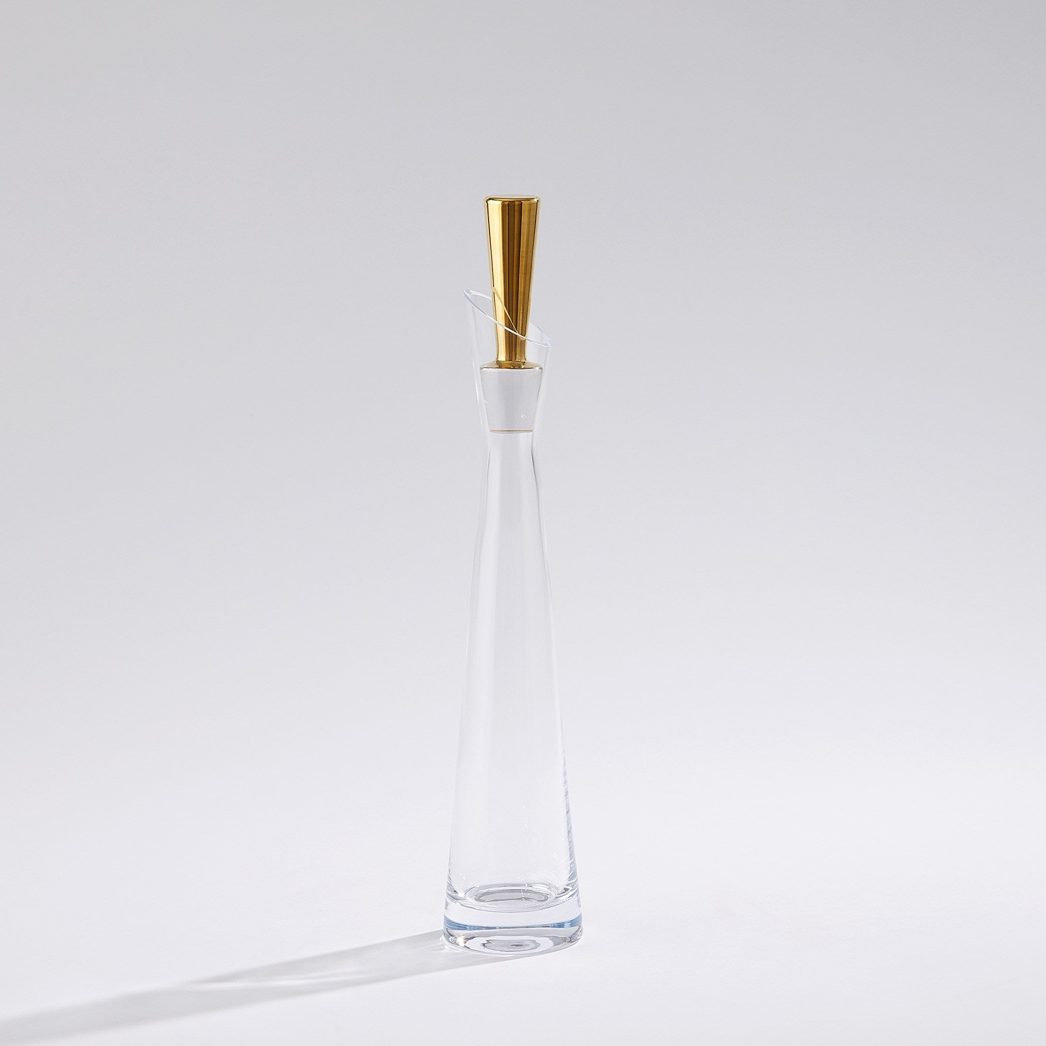 Global Views Slant Decanter Gold