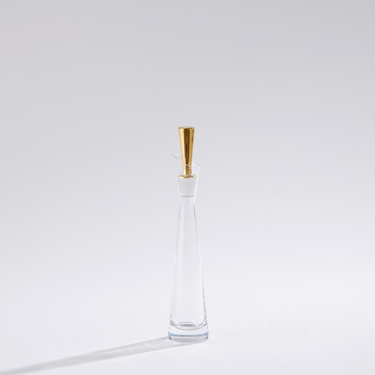 Global Views Slant Decanter Gold
